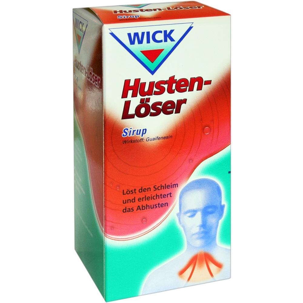 Eine Packung Hustenl&ouml;ser-Sirup der Marke Wick.