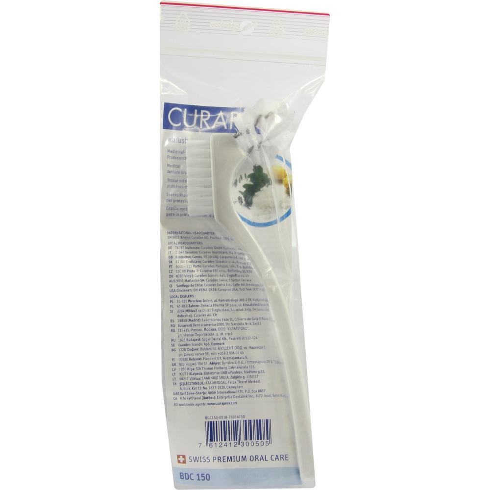 Eine wei&szlig;e Zahnb&uuml;rste ist in einer durchsichtigen Plastikh&uuml;lle verpackt.