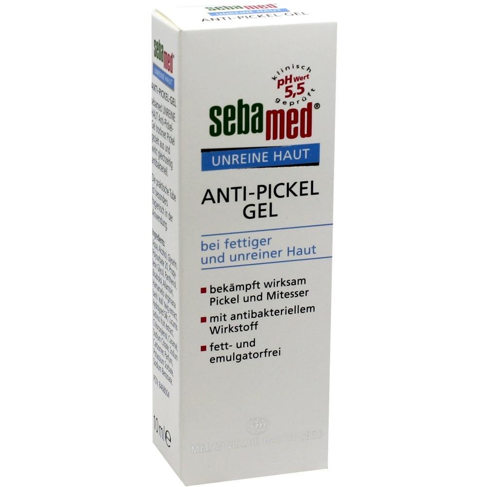 Eine Packung Sebamed Anti-Pickel-Gel f&uuml;r fettige Haut.