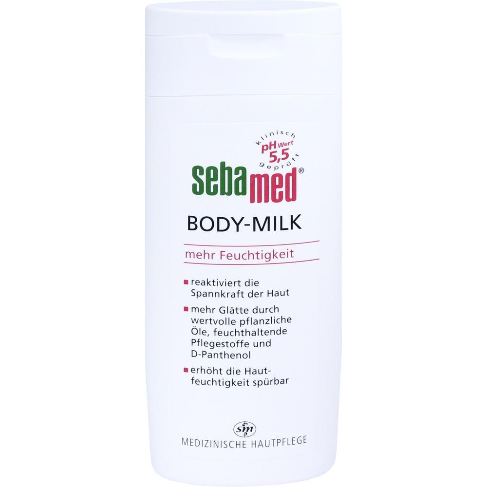 Eine Flasche Sebamed Body-Milk f&uuml;r mehr Feuchtigkeit.