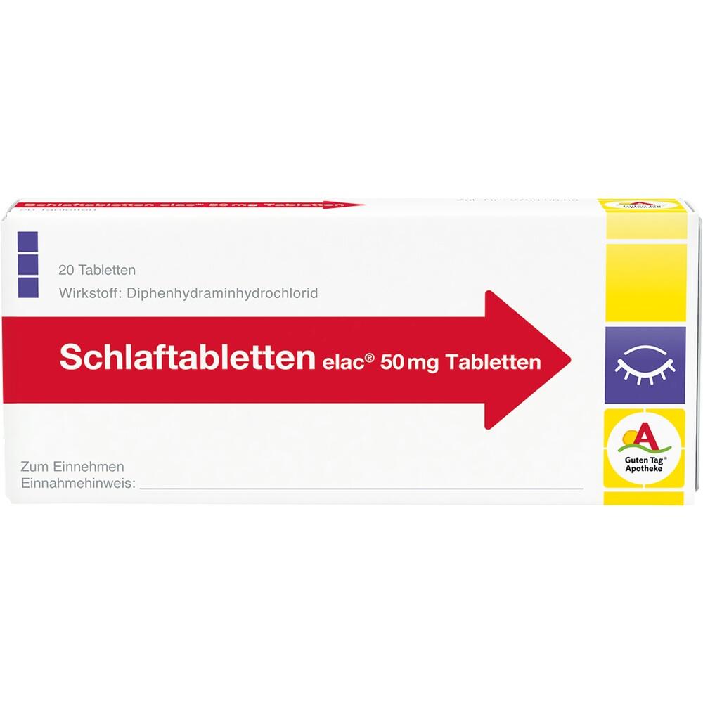 Eine Packung mit 20 Schlaftabletten.