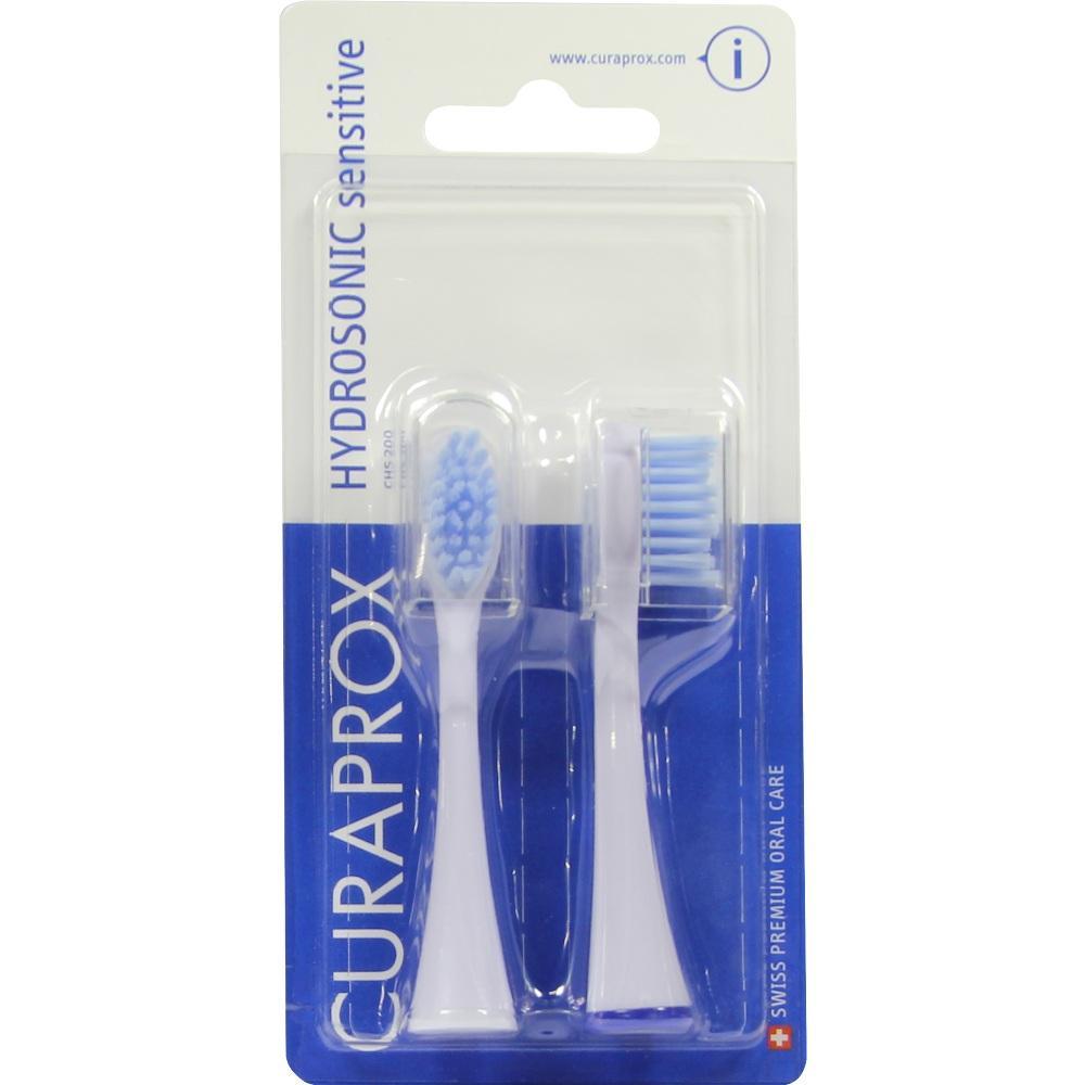 Zwei Zahnb&uuml;rstenaufs&auml;tze in einer Plastikverpackung.