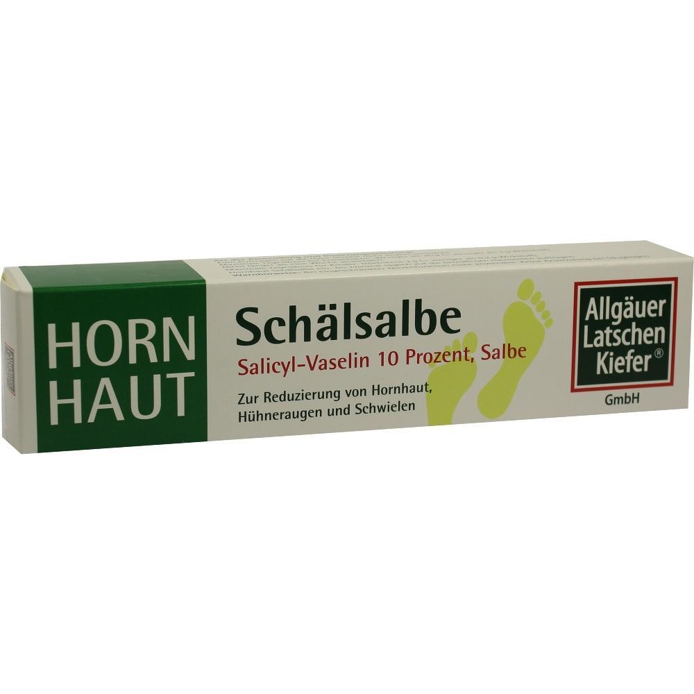 Sch&auml;lcreme zur Reduzierung von Hornhaut, 10% Salicyl-Vaselin.