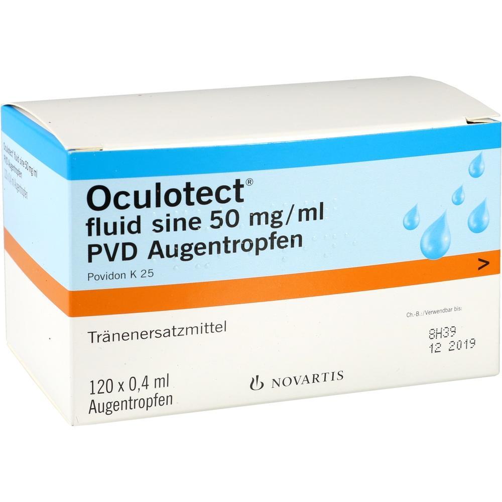 Eine Packung Augentropfen mit der Aufschrift "Oculotect".