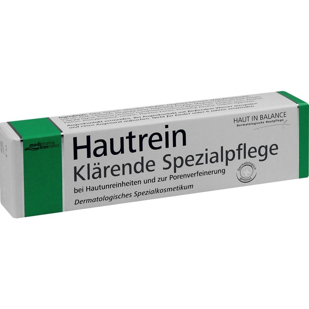 Eine Schachtel mit Hautpflegeprodukt für klare Haut gegen Unreinheiten.