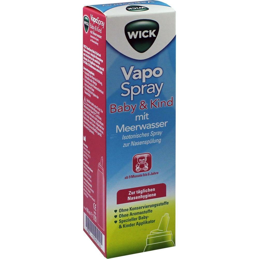 Spray für Babys und Kinder zur Nasenreinigung mit Meerwasser.