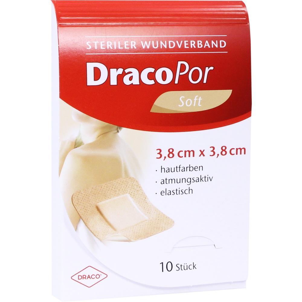 Die Verpackung zeigt hautfarbene Pflaster von 3,8 x 3,8 cm Gr&ouml;&szlig;e.