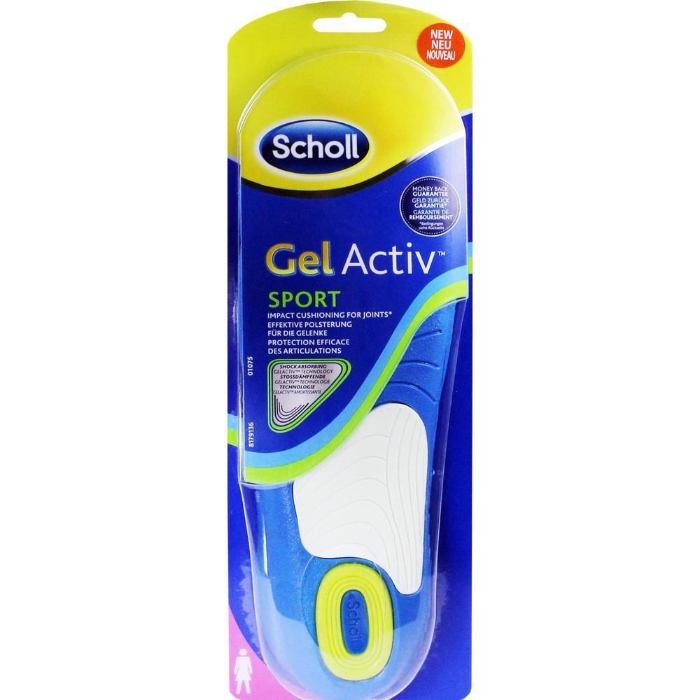 Verpackung mit Scholl Gel-Einlegesohlen f&uuml;r Sport.