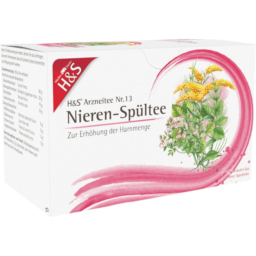 Eine Packung H&S Nieren-Sp&uuml;ltee zur Erh&ouml;hung der Urinproduktion.
