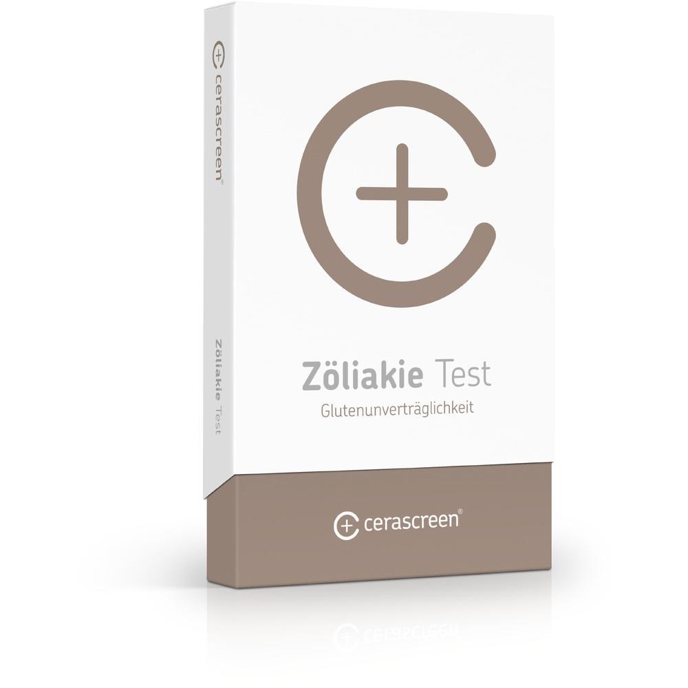 Ein Z&ouml;liakie-Testkit, um Glutenunvertr&auml;glichkeit zu &uuml;berpr&uuml;fen.