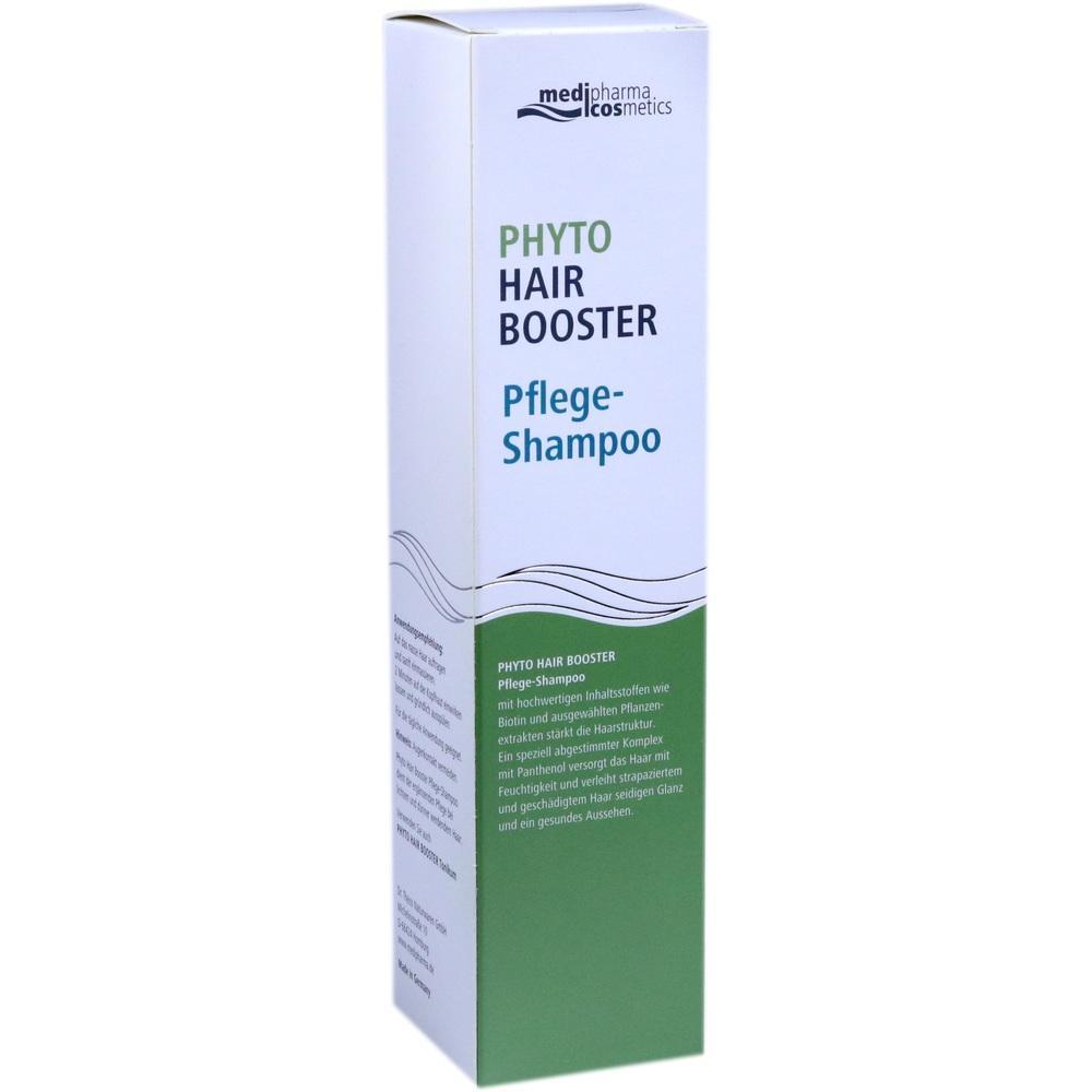 Die Verpackung zeigt ein Pflege-Shampoo namens "Phyto Hair Booster".