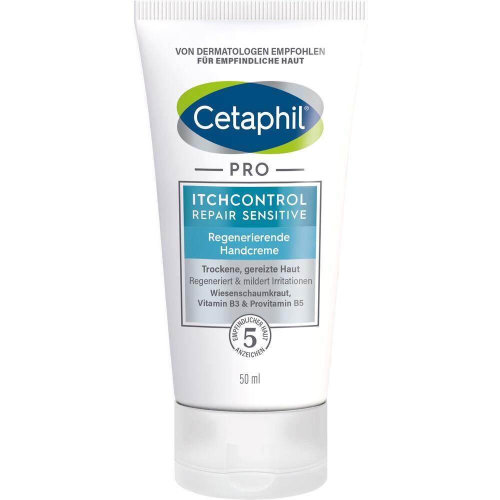 Eine Tube Cetaphil Handcreme für empfindliche, trockene Haut.