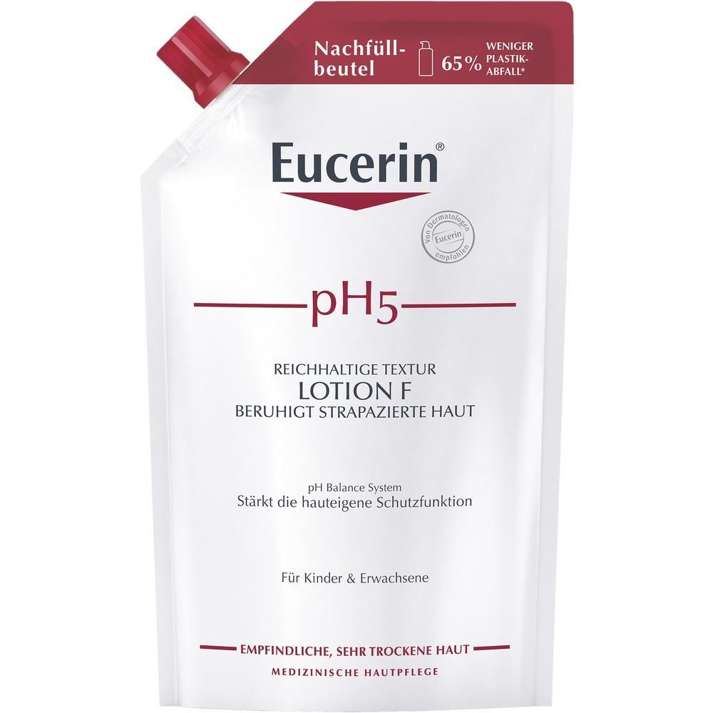 Eine Nachf&uuml;llpackung Eucerin pH5 Lotion f&uuml;r empfindliche, trockene Haut.