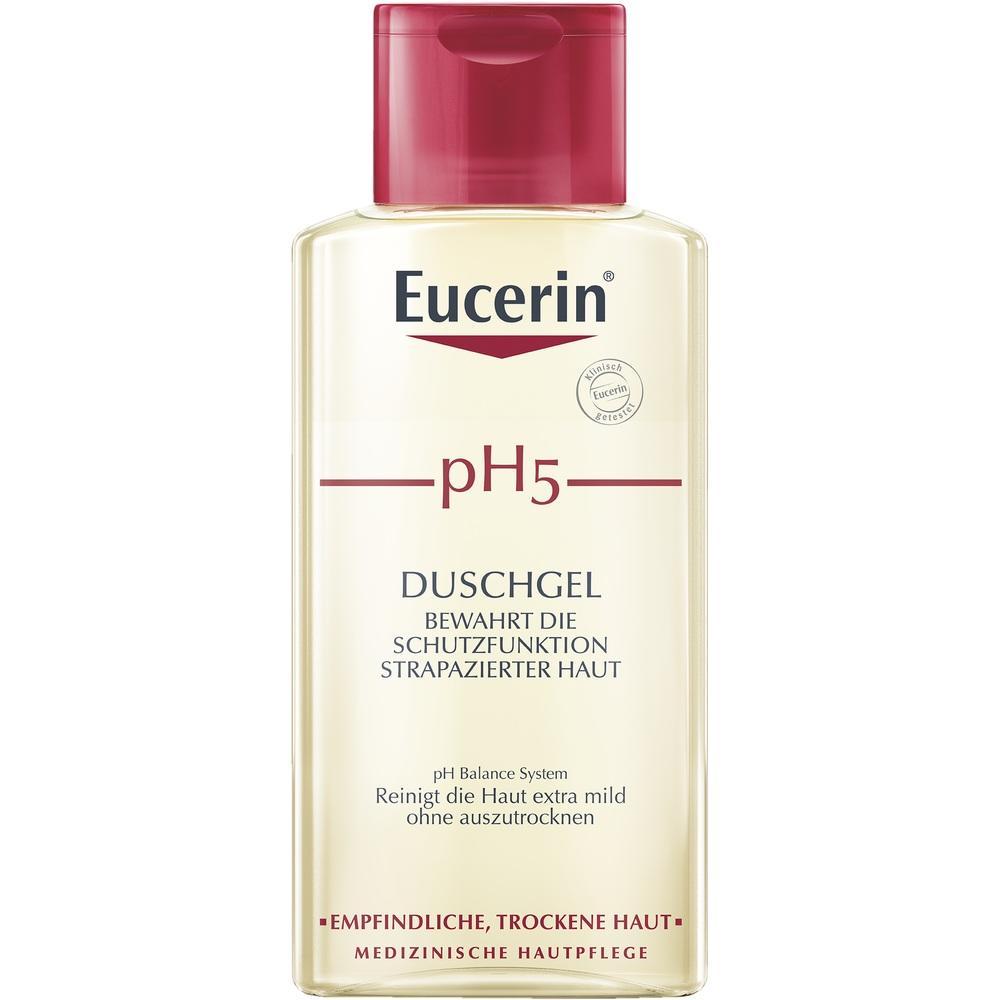 Flasche Eucerin pH5 Duschgel f&uuml;r empfindliche, trockene Haut.