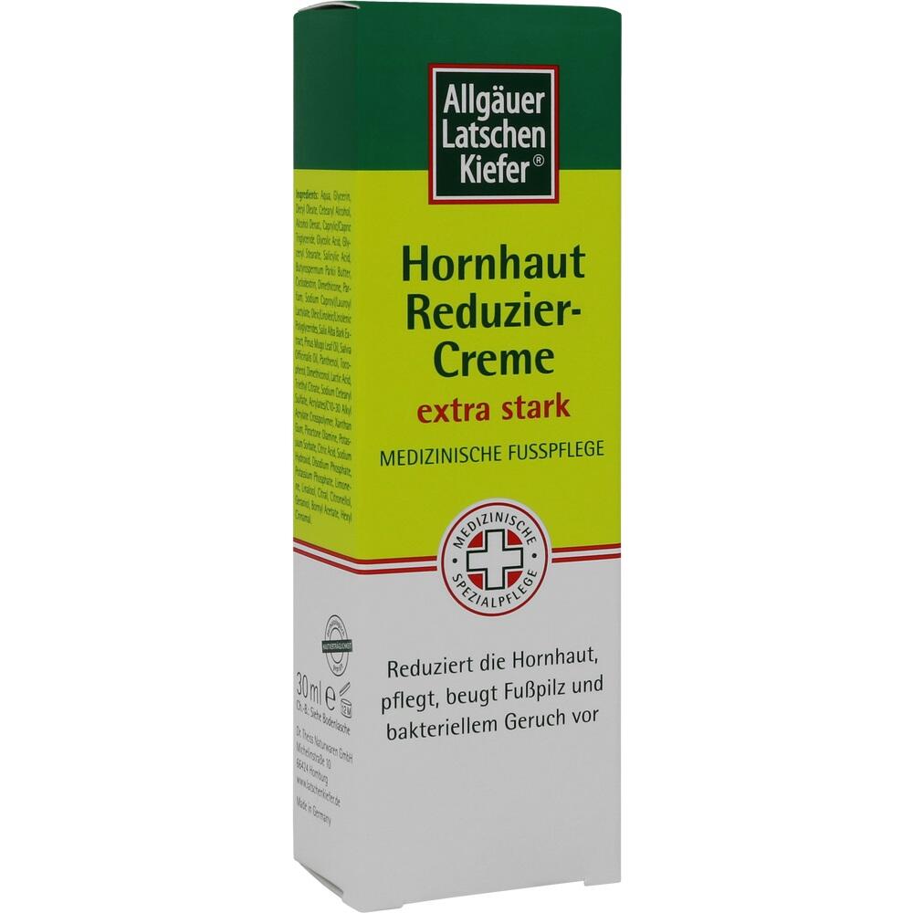 Verpackung einer Creme zur Reduzierung von Hornhaut mit medizinischer Fu&szlig;pflege.