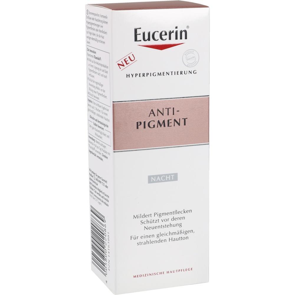 Schachtel f&uuml;r Nachtcreme gegen Pigmentflecken von Eucerin.