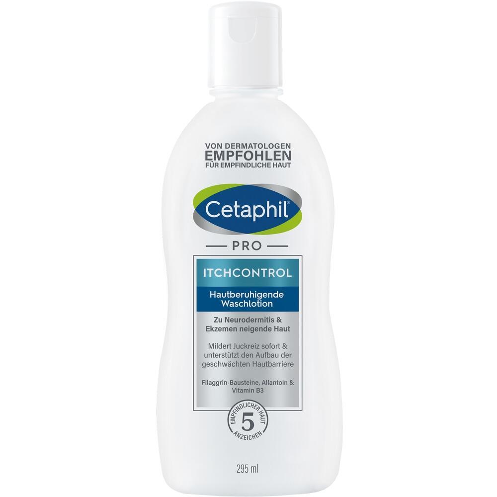 Eine Flasche Cetaphil PRO Waschlotion f&uuml;r empfindliche Haut.