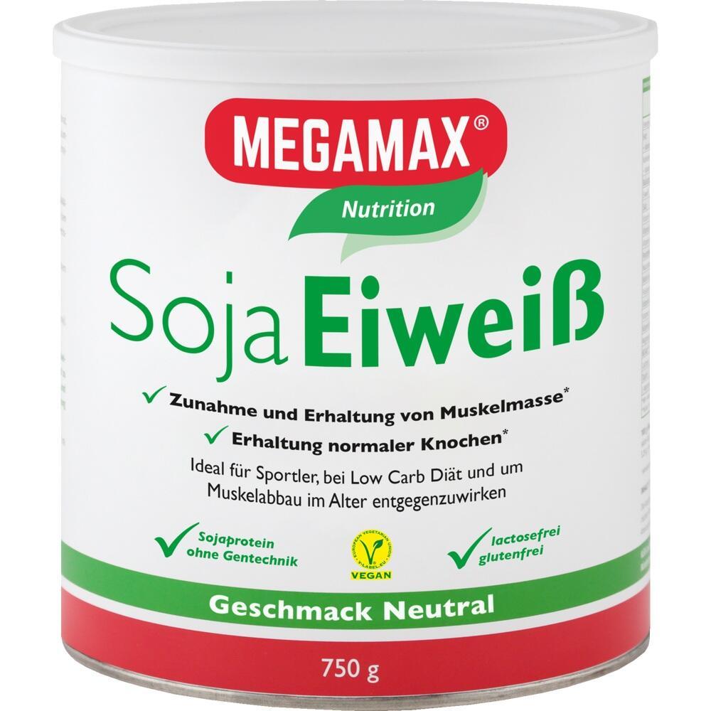 Eine Dose Soja-Eiwei&szlig;-Pulver mit neutralem Geschmack.