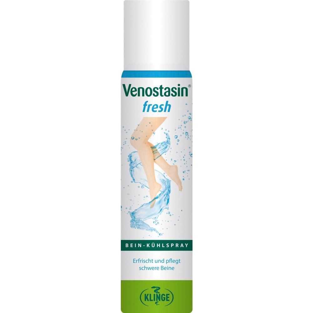 Spraydose mit Bein-K&uuml;hlspray "Venostasin fresh" f&uuml;r erfrischende Pflege schwerer Beine.