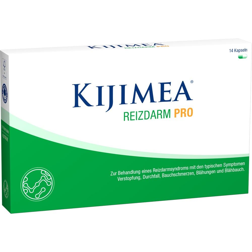 Verpackung von Kijimea Reizdarm Pro für Reizdarmsyndrom-Behandlung.