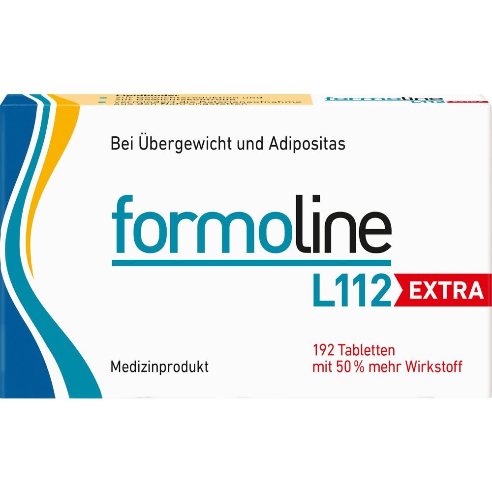 Eine Packung Formoline L112 Extra Tabletten gegen Übergewicht.