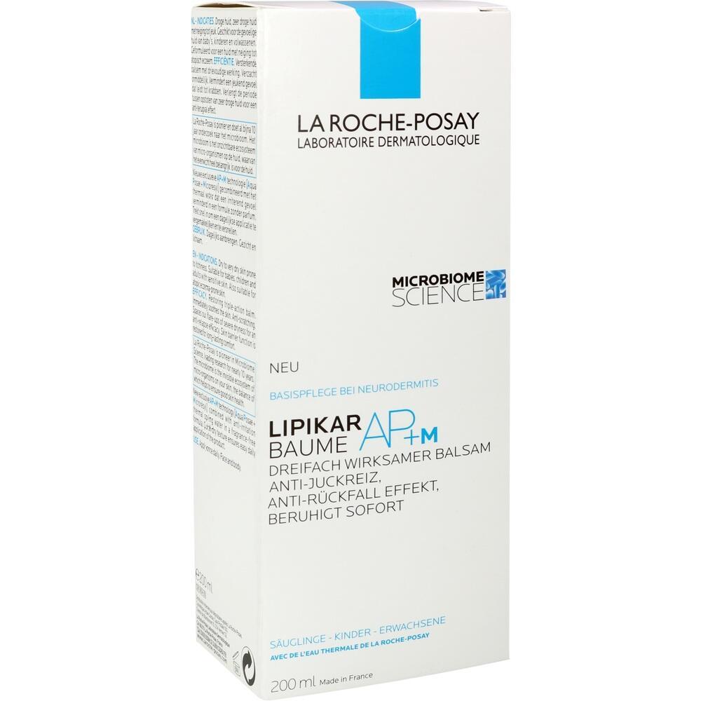 Wei&szlig;e Packung mit La Roche-Posay Lipikar Baume AP+M Balsam gegen Juckreiz.