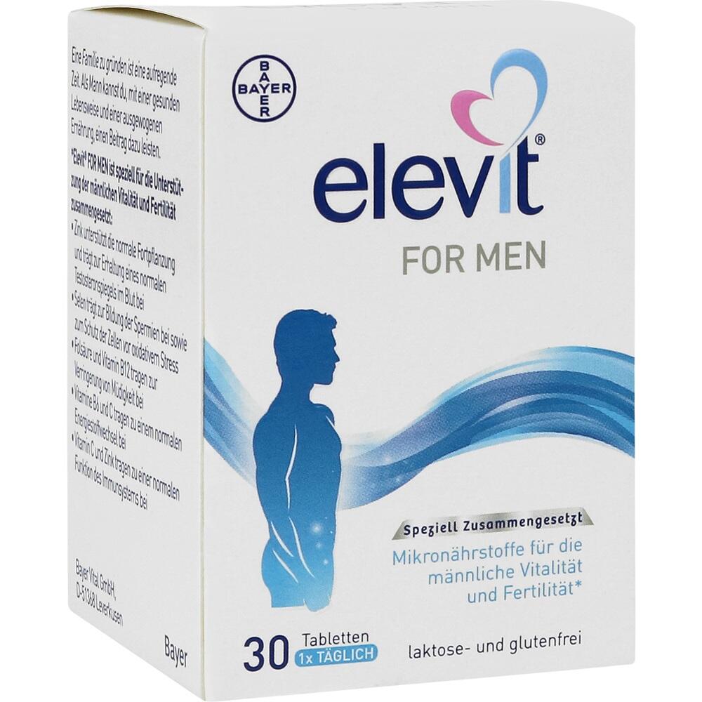 Eine Packung Tabletten f&uuml;r M&auml;nner mit einem blauen Figuren-Symbol auf der Vorderseite.