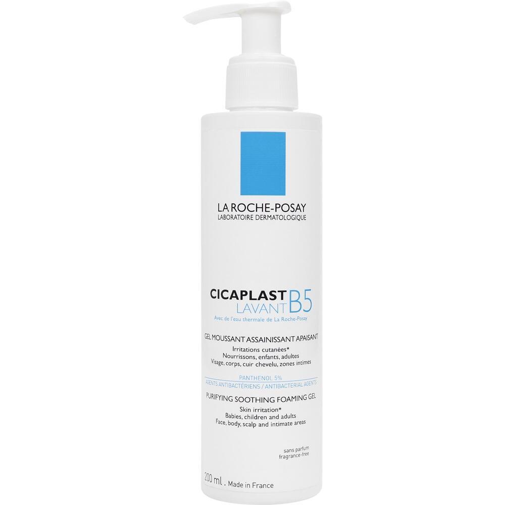 Wei&szlig;er Pumpflasche Cicaplast Lavant B5 von La Roche-Posay, 200 ml.