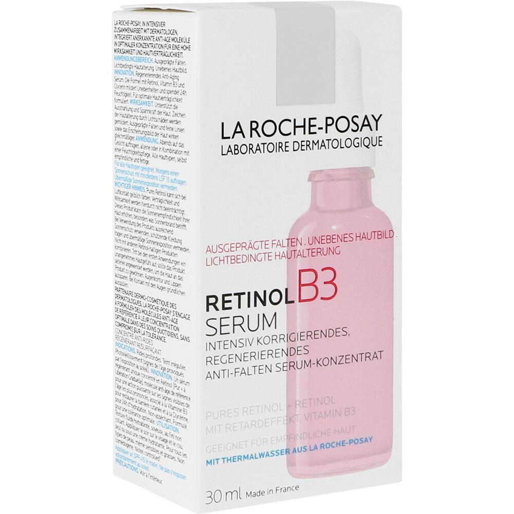 Eine wei&szlig;e Verpackung von La Roche-Posay mit Retinol B3 Serum.
