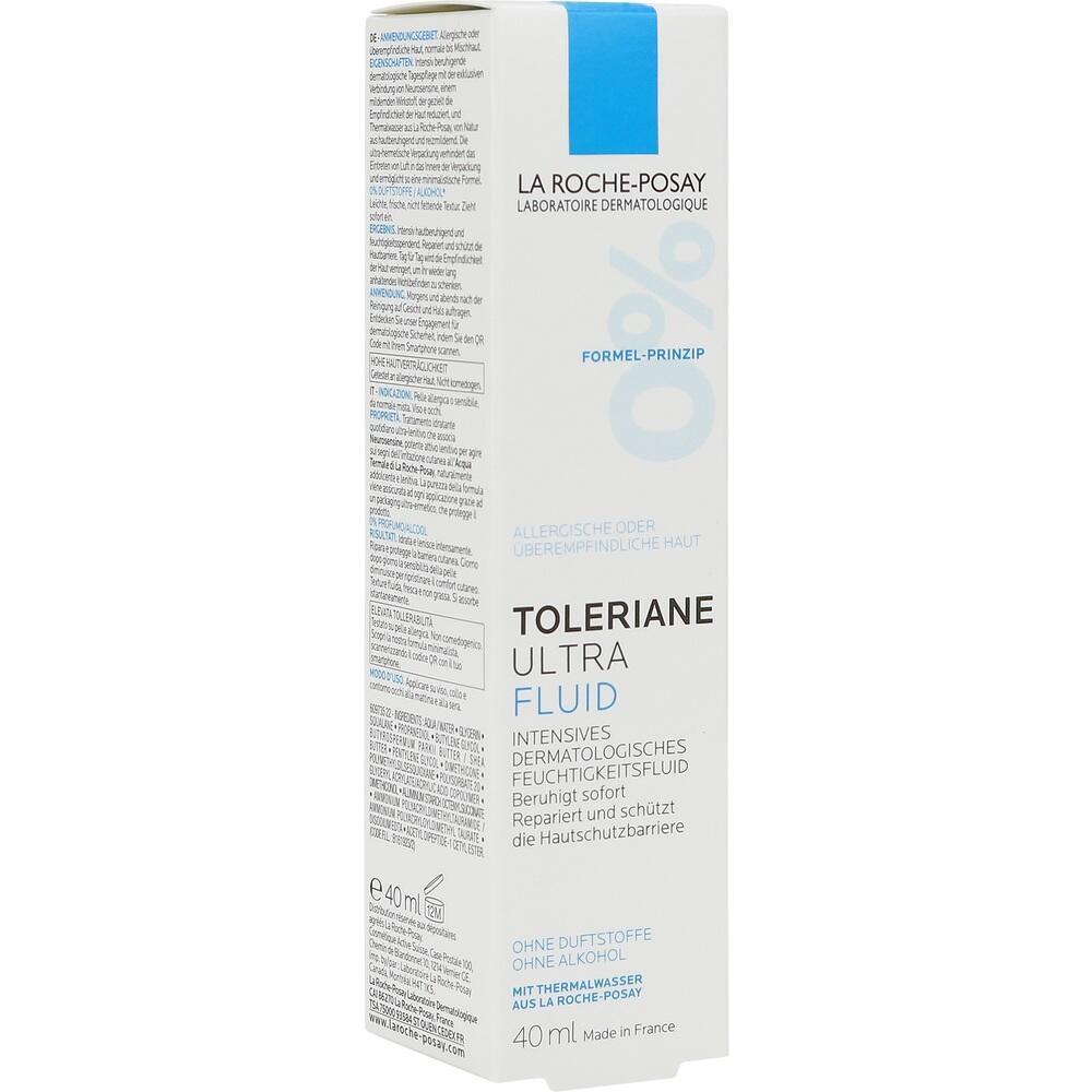 Wei&szlig;e Packung von La Roche-Posay Toleriane Ultra Fluid, 40 ml.