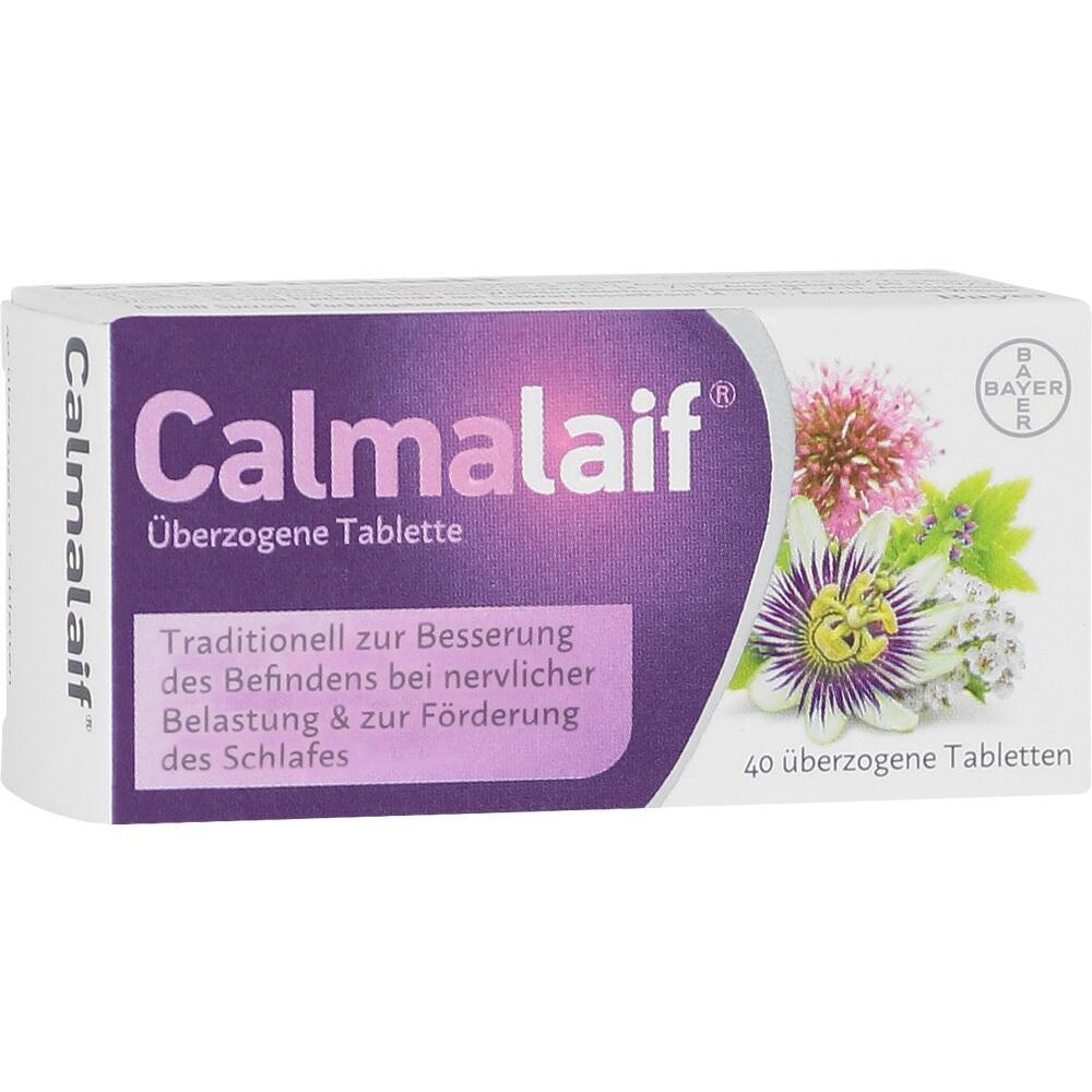 Schachtel von Calmlaif Tabletten zur Entspannung und Schlafunterst&uuml;tzung.