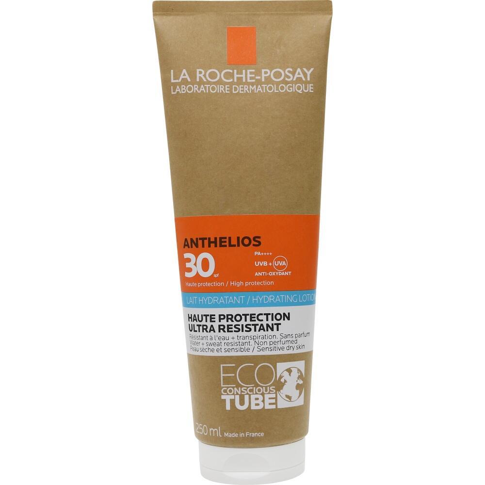 Braune Tube mit Sonnencreme von La Roche-Posay, Lichtschutzfaktor 30.
