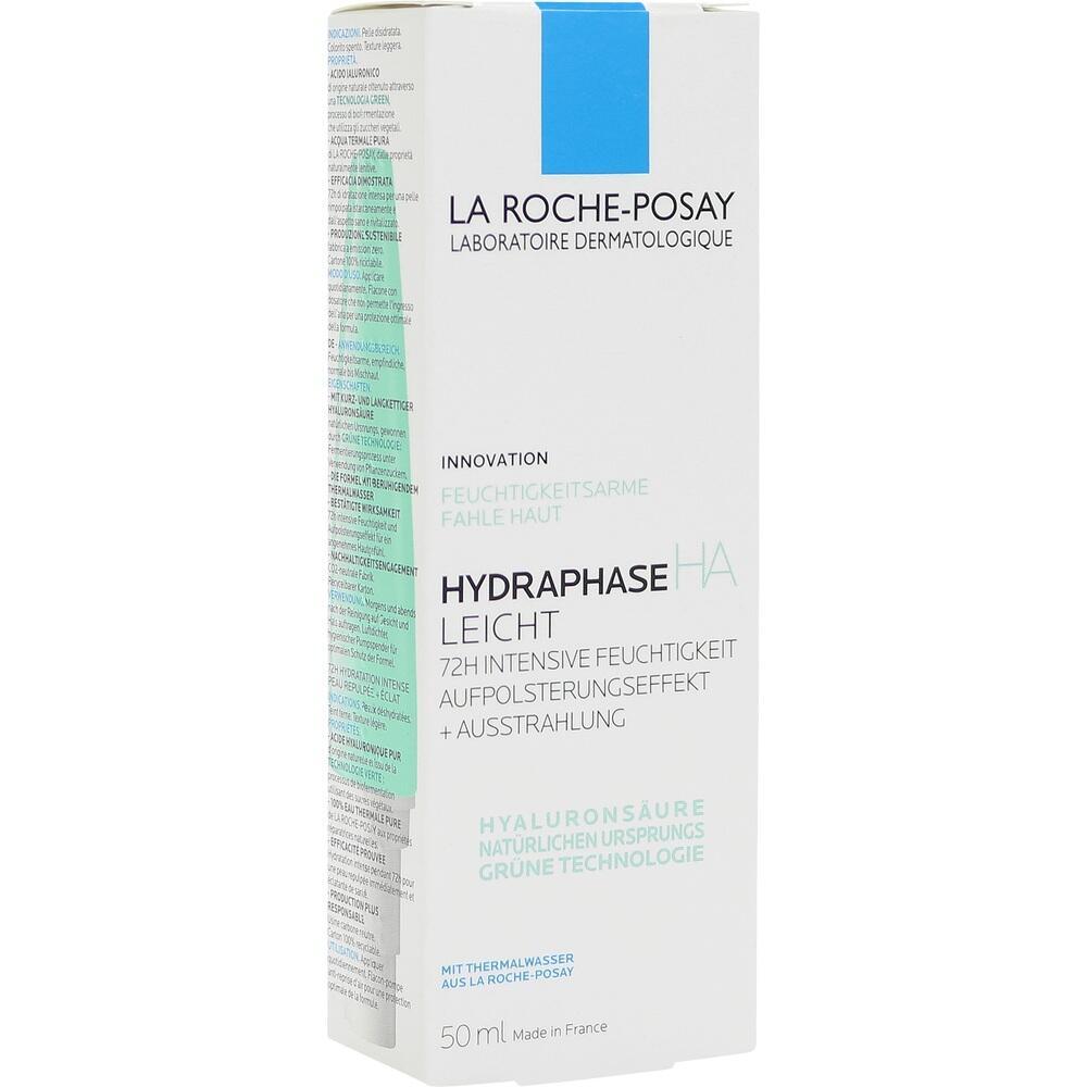 Wei&szlig;e Verpackung einer Feuchtigkeitscreme von La Roche-Posay mit blauen und gr&uuml;nen Details.