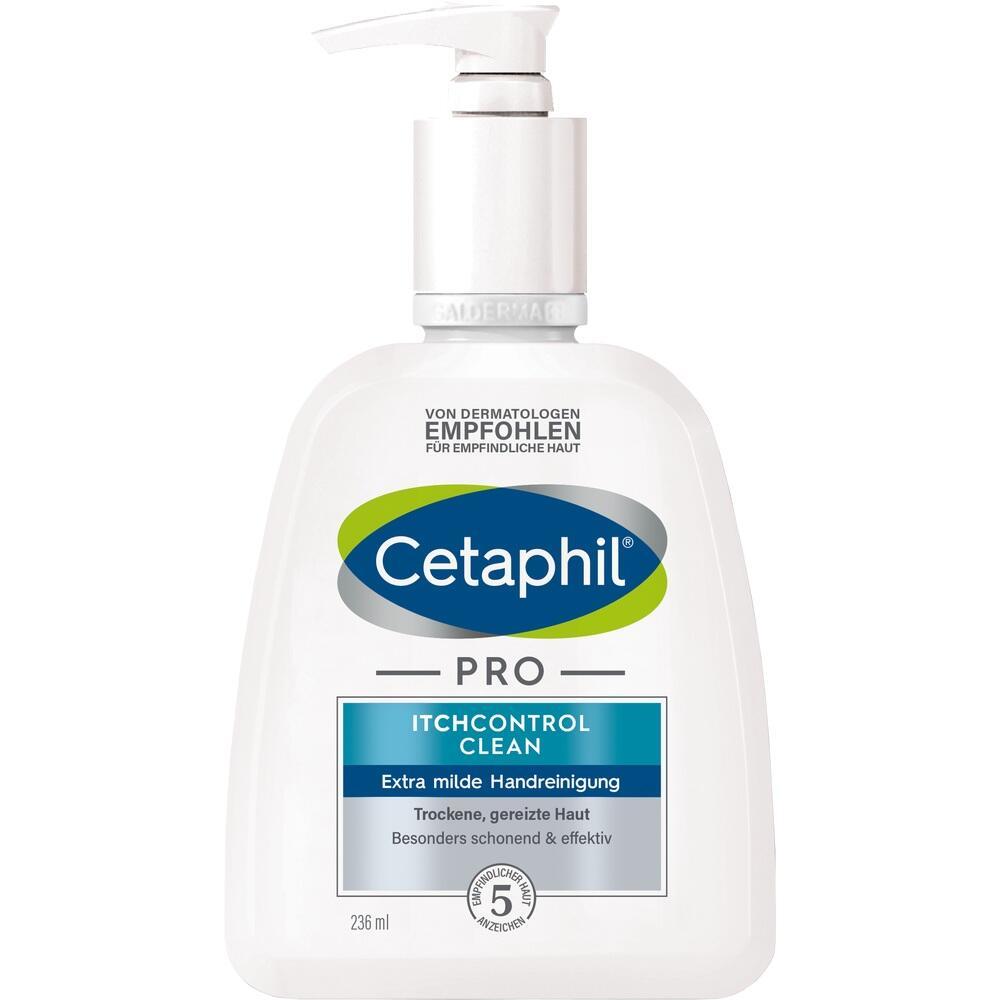 Pumpspender mit Cetaphil ItchControl Clean f&uuml;r trockene, gereizte Haut.