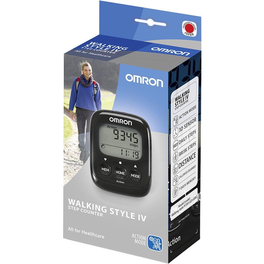 Eine Verpackung f&uuml;r einen Omron-Schrittz&auml;hler.