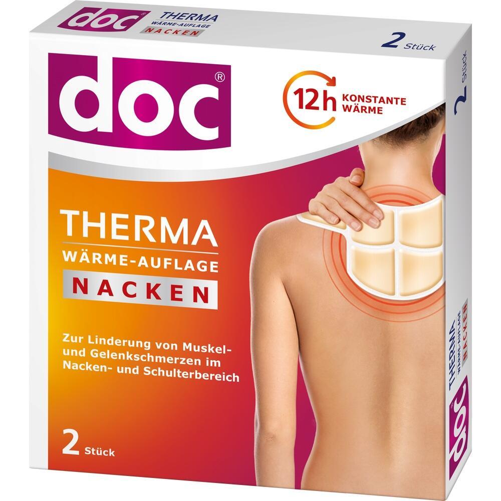 Eine Packung mit Nacken-W&auml;rmeauflagen zur Schmerzlinderung.