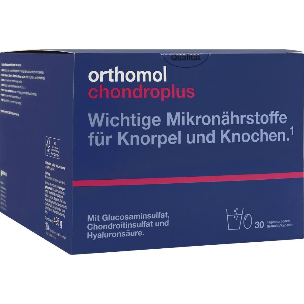 Eine blaue Verpackung mit wei&szlig;en und roten Schriftz&uuml;gen zu Nahrungserg&auml;nzungsmitteln.
