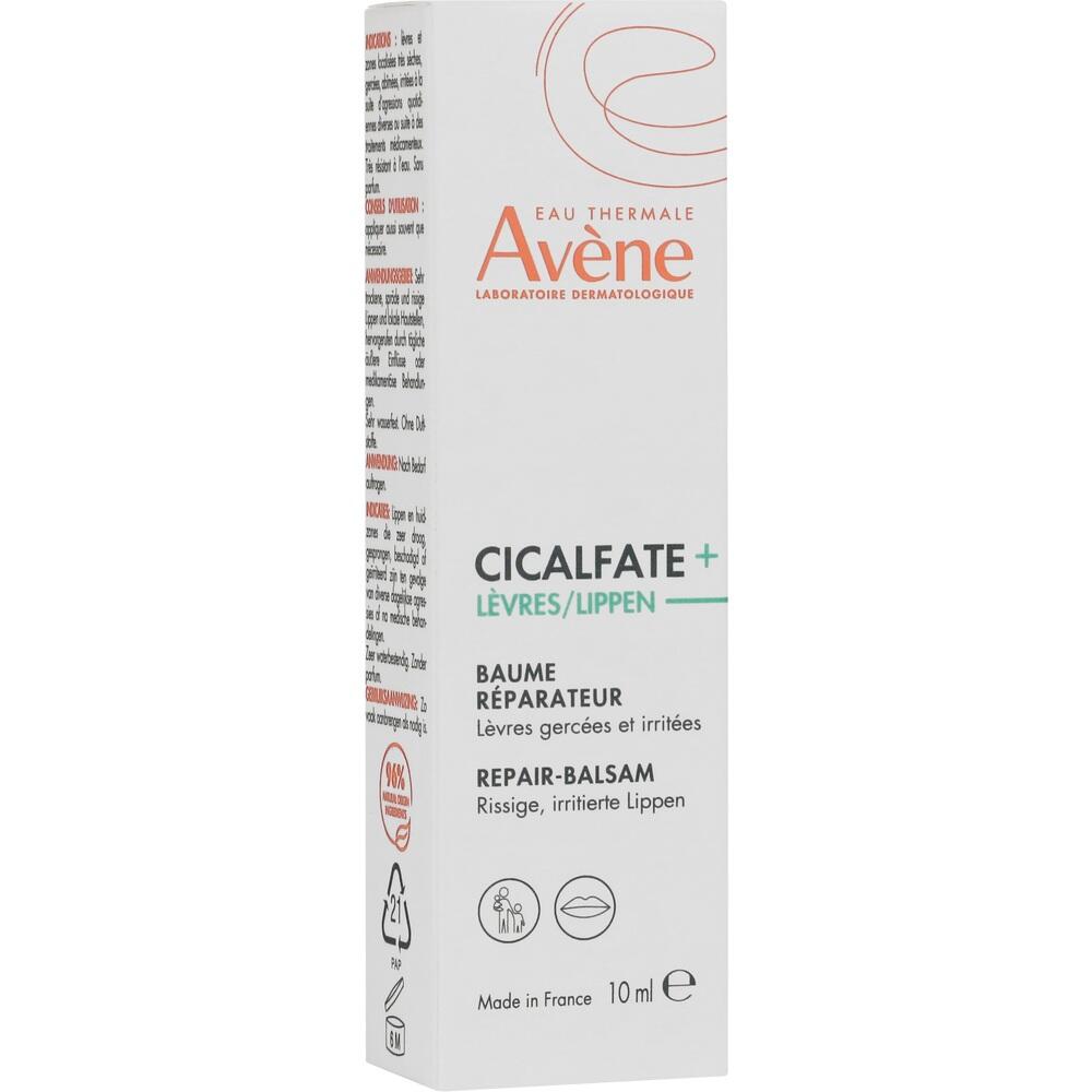 Eine weiße Schachtel mit einem Lippenpflegeprodukt für trockene Lippen.