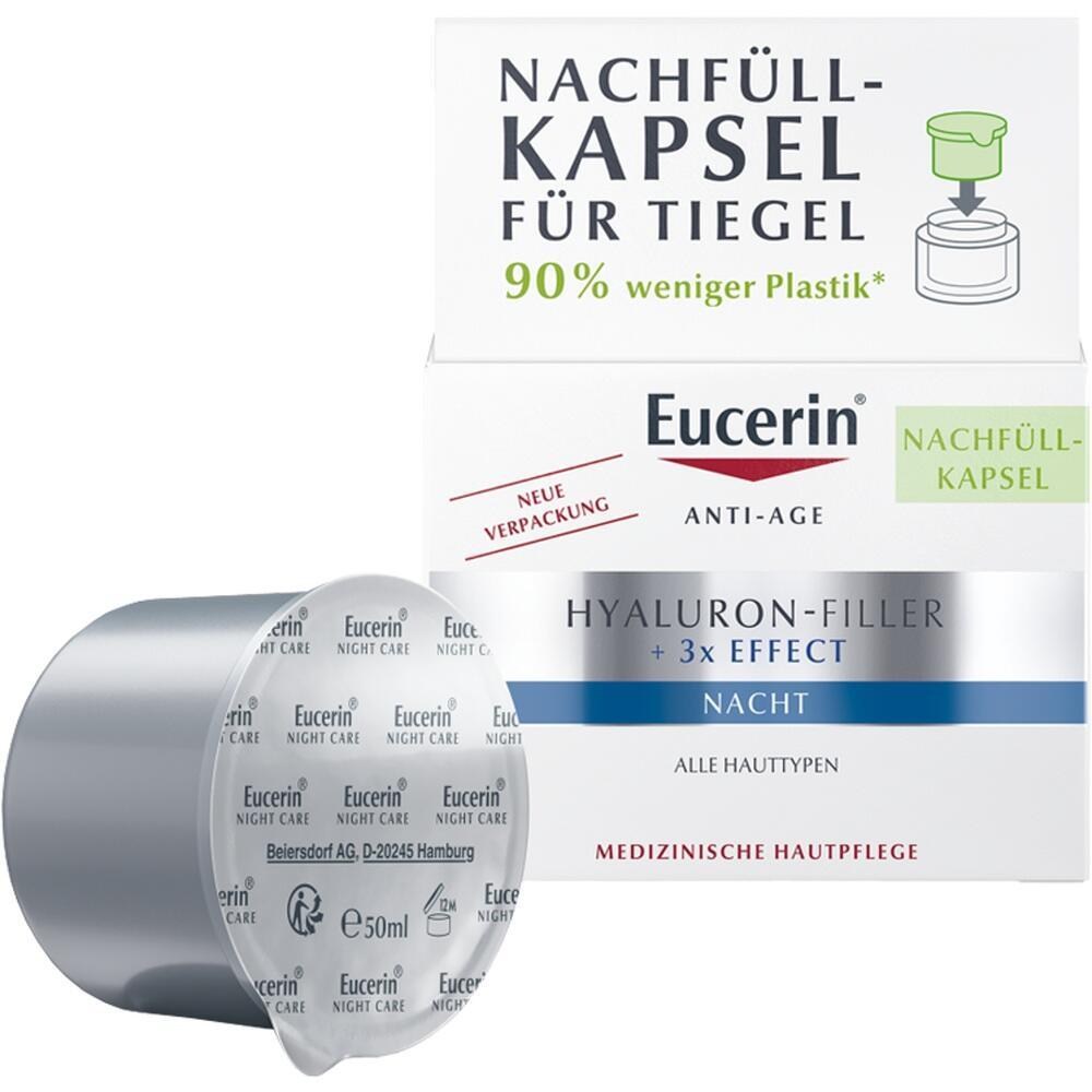Nachf&uuml;llkapsel f&uuml;r Eucerin Anti-Age Nachtpflege mit 90% weniger Plastik.
