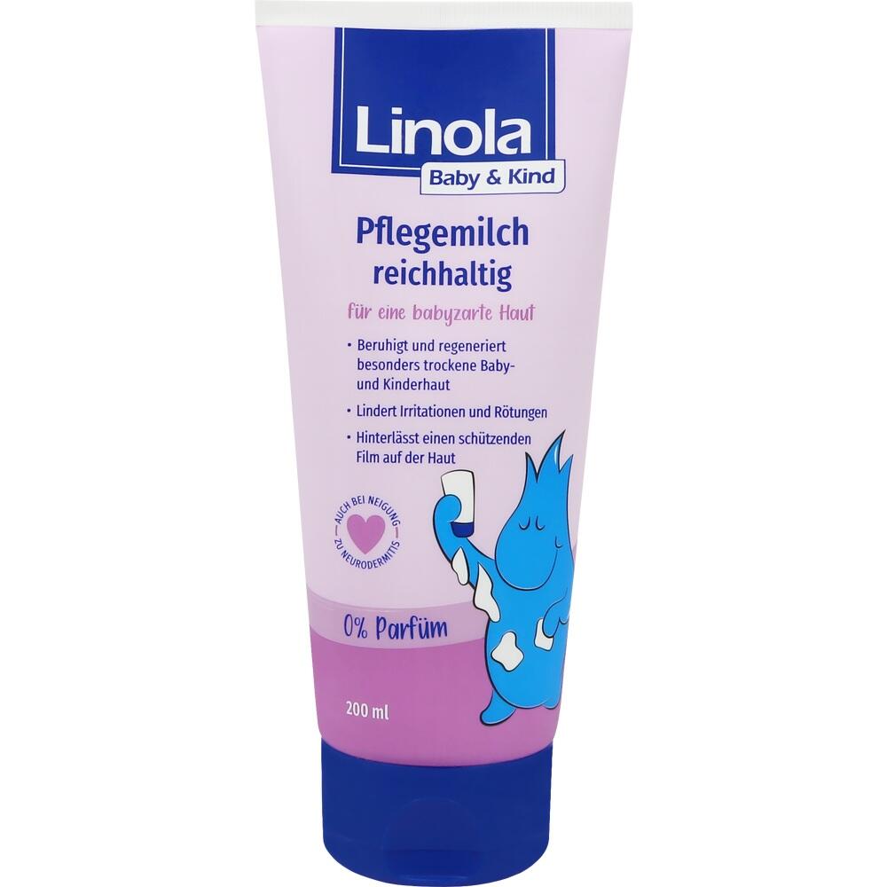 Lila Tube mit Pflegecreme f&uuml;r Babyhaut von Linola, ohne Parf&uuml;m.