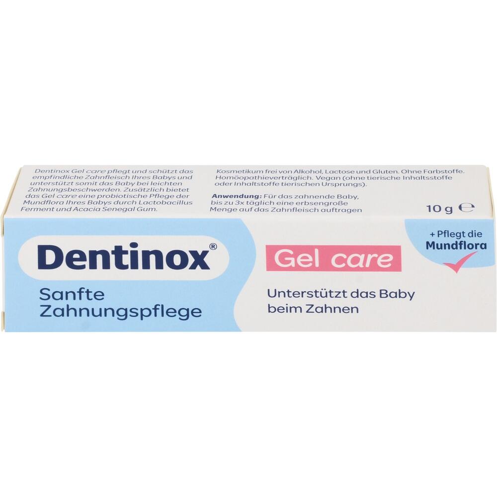 Eine Zahnungspflege-Gel-Packung f&uuml;r Babys mit sanfter Mundpflege.