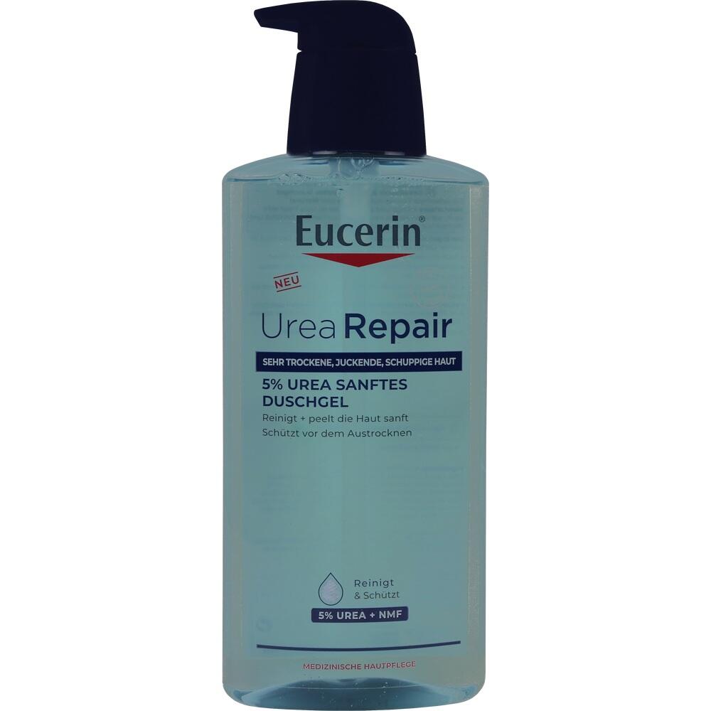Flasche mit Eucerin UreaRepair Duschgel f&uuml;r trockene Haut.